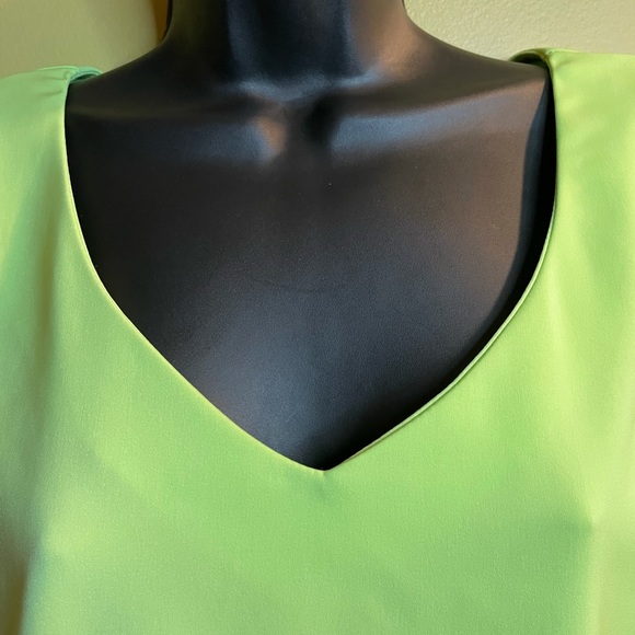 Sea Suns Brite Green V-Neck Tank Top - Picture 5 of 6